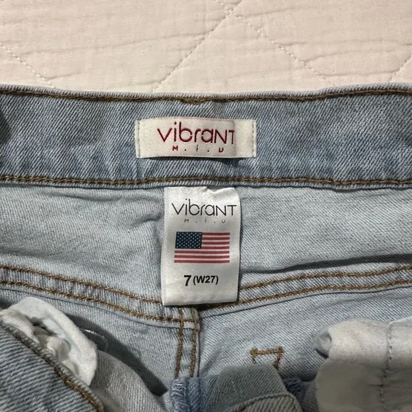 Vibrant Light Blue Flare Jeans - Picture 6 of 6